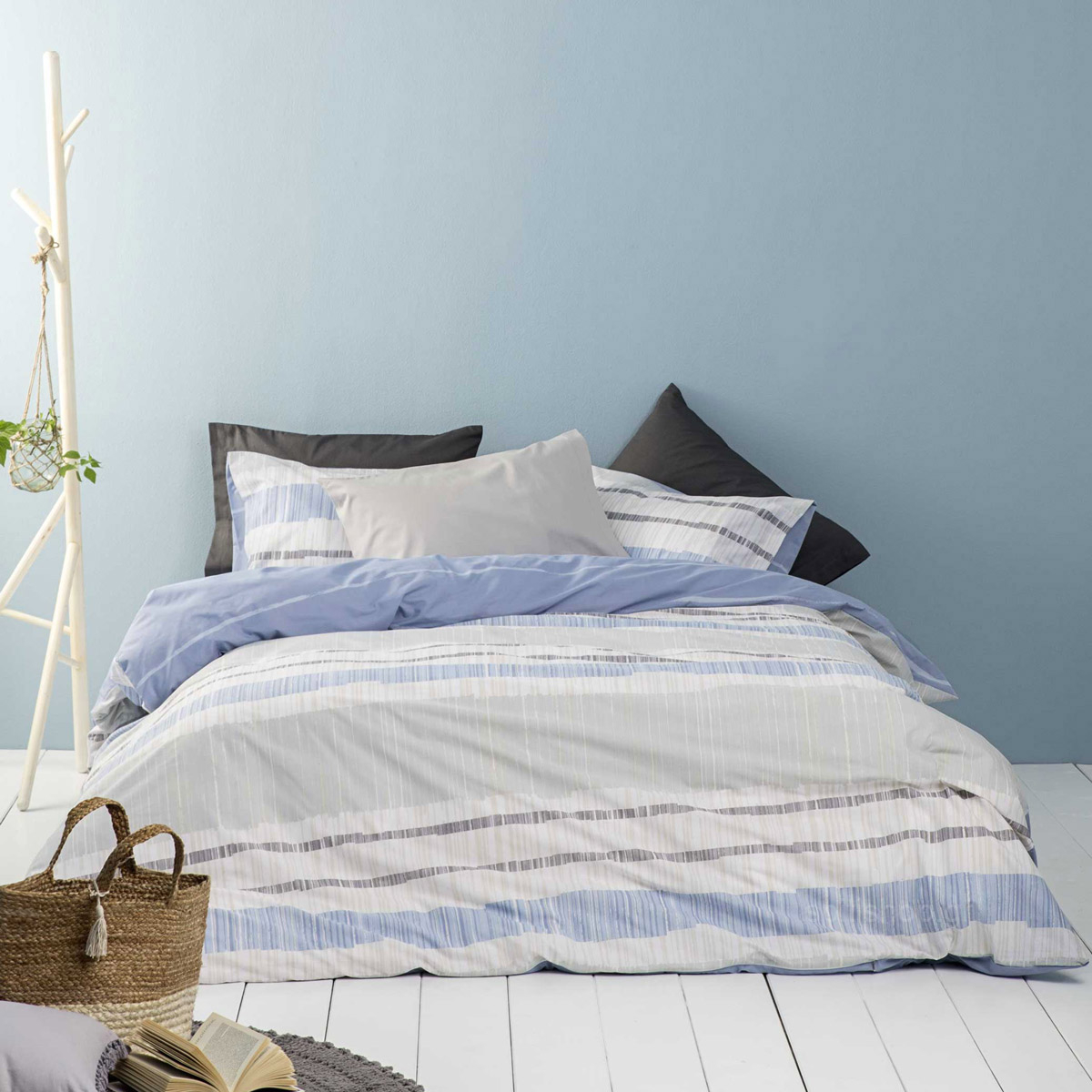 Κουβερλί Υπέρδιπλο Nima Bed Linen Rules Blue