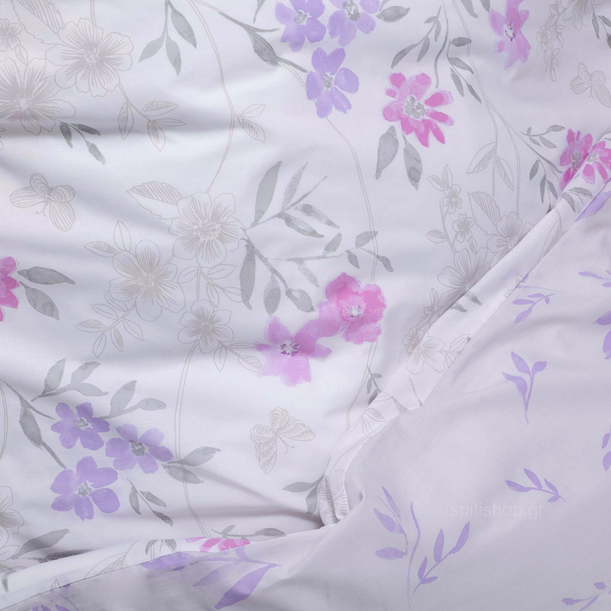 Κουβερλί Υπέρδιπλο (220X240) Nima Bed Linen Lilian Pink Home Λευκά Είδη Κρεβατοκάμαρας Υπέρδιπλα Spitishop