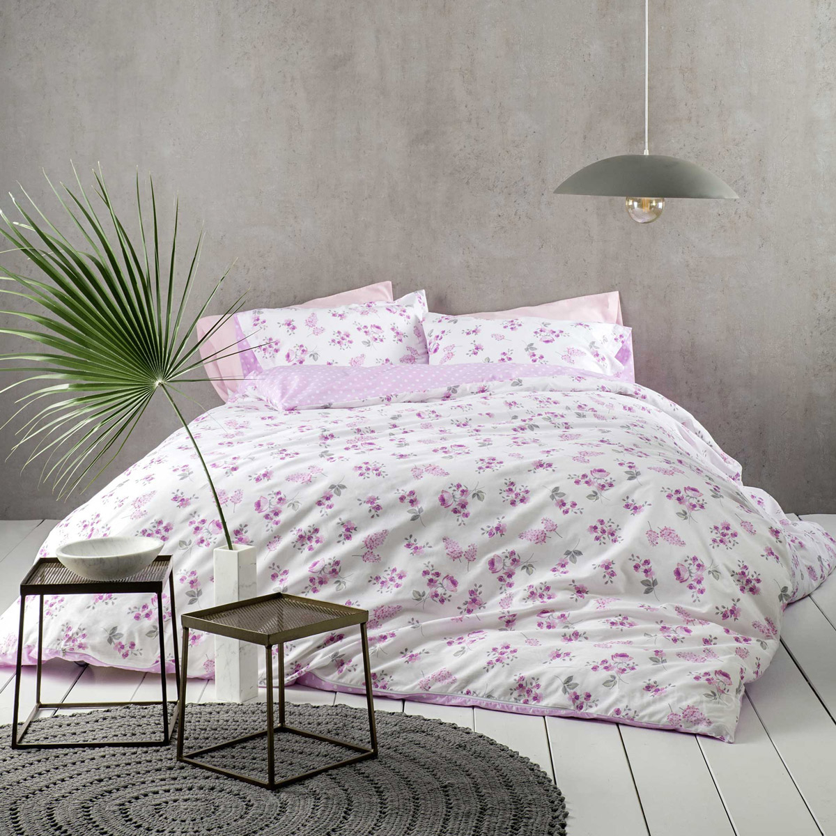 Κουβερλί Υπέρδιπλο Nima Bed Linen Alyssa Pink