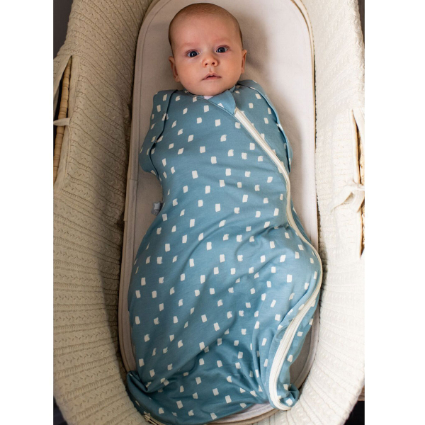 Καλοκαιρινός Υπνόσακος - Πάνα Φασκιώματος (3-6 μηνών) Gro Company Swaddle Bag Navy Speck