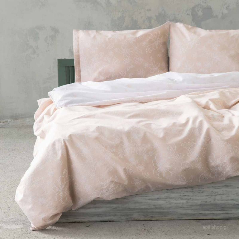 Κουβερλί Υπέρδιπλο (220x240) Nima Bed Linen Defile Salmon