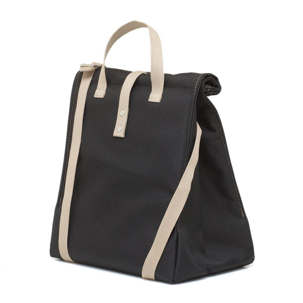 Ισοθερμική Τσάντα Φαγητού 8lt + Παγοκύστη The Lunch Bags Original Plus Black