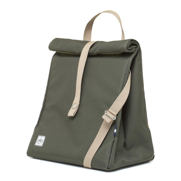 Ισοθερμική Τσάντα Φαγητού (8Lit) + Παγοκύστη The Lunch Bags Original Plus Olive
