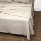 Κουβέρτα Πικέ Μονή (160×220) Viopros Μελίνα Εκρού