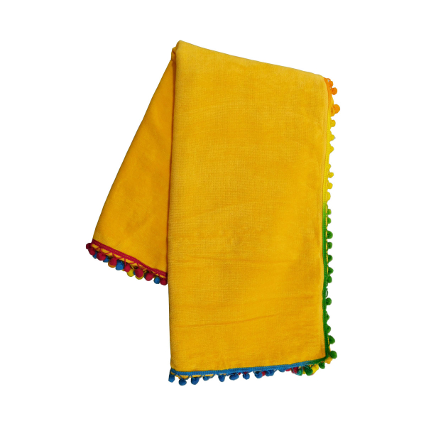 Πετσέτα Θαλάσσης (90x160) Viopros Βέρα Κίτρινο