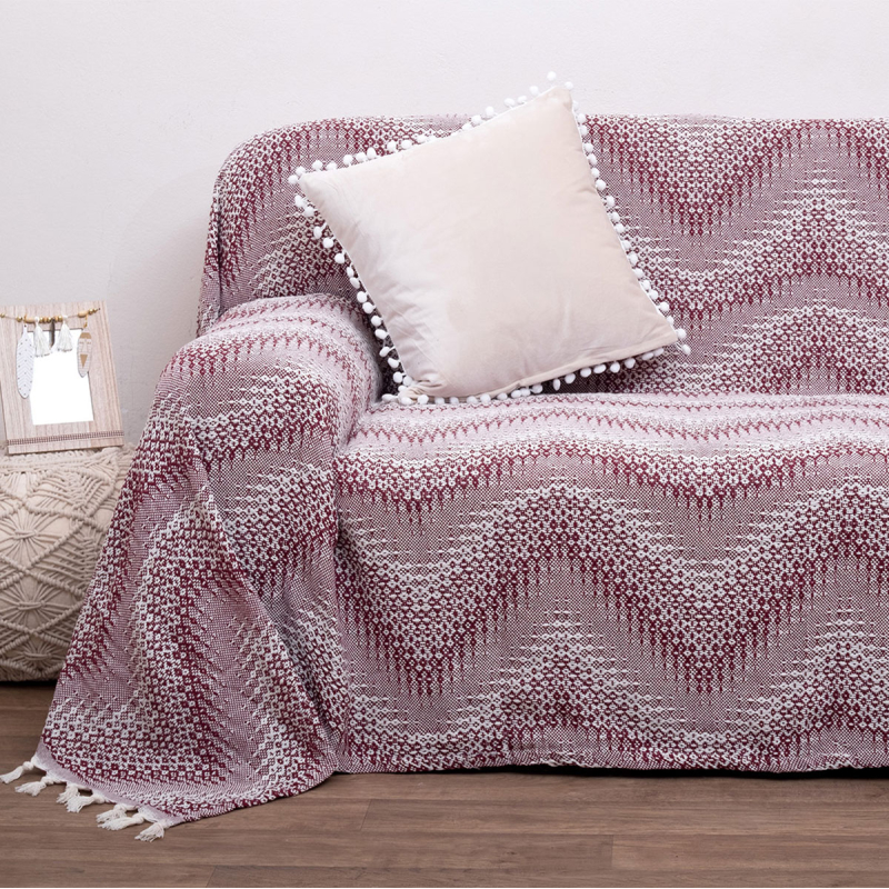 Ριχτάρι Καναπέ Διθέσιου (175x225) Viopros 3045 Μπορντώ