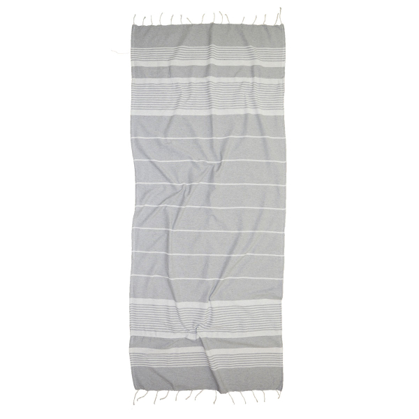 Πετσέτα Θαλάσσης - Παρεό (90x190) Viopros Νάσια Γκρι