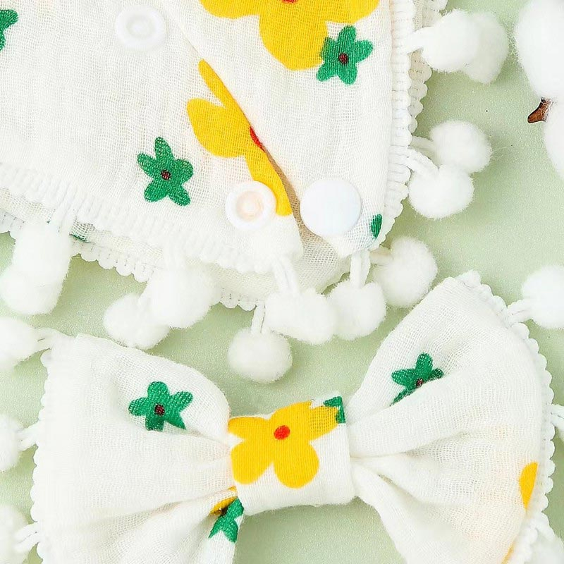 Σαλιάρα-Μπαντάνα (19x20) & Κοκαλάκι Μαλλιών Morven 22014 Κίτρινο φωτογραφία