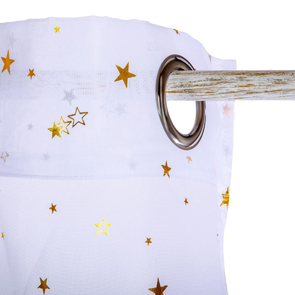 Παιδική Κουρτίνα (140x250) Με Τρουκς A-S Star White 127188