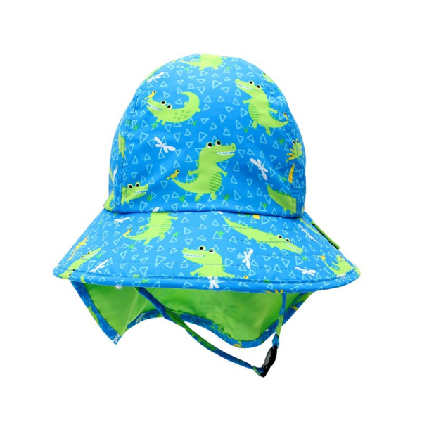 Βρεφικό Καπέλο Με Αντηλιακή Προστασία Zoocchini Alligator