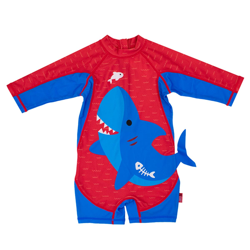 Παιδικό Ολόσωμο Μαγιό Με Αντηλιακή Προστασία Zoocchini Blue Shark