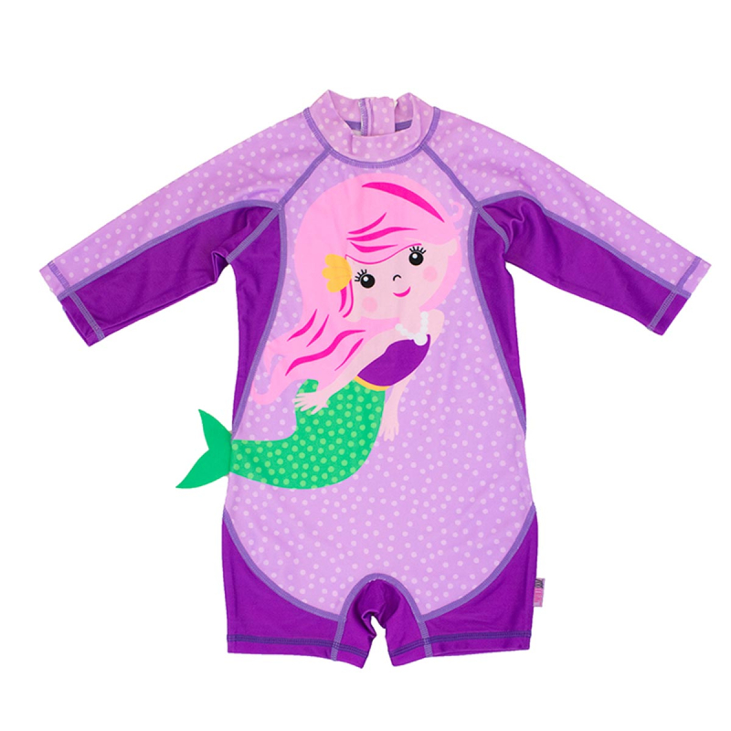 Παιδικό Ολόσωμο Μαγιό Με Αντηλιακή Προστασία Zoocchini Mermaid