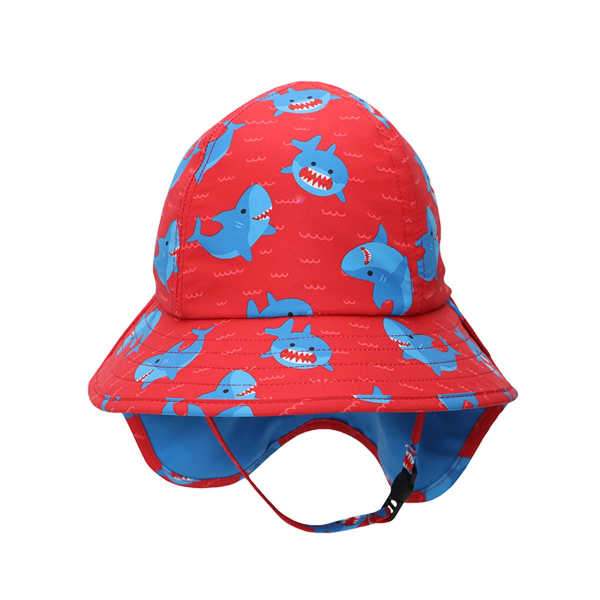 Βρεφικό Καπέλο Με Αντηλιακή Προστασία Zoocchini Blue Shark