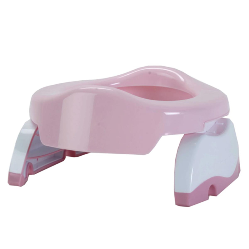 Πτυσσόμενο Γιογιό Ταξιδίου / Κάθισμα Τουαλέτας Potette Plus Pink/White 5603