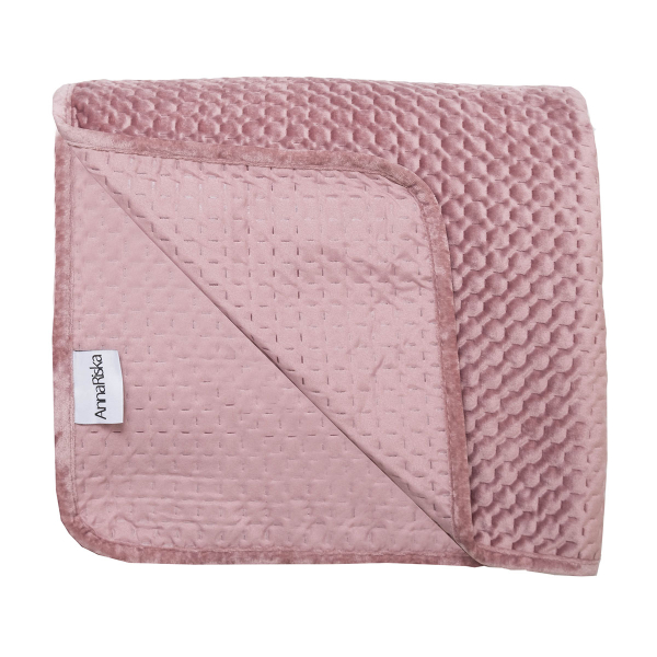 Κουβερλί Βελουτέ Μονό (160x220) Anna Riska Velvet Verona Blush Pink