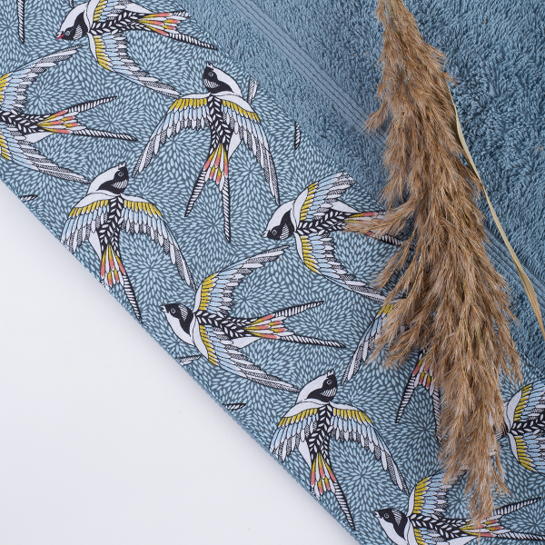 Πετσέτα Προσώπου (50x90) White Fabric Swallow Aqua 600gsm