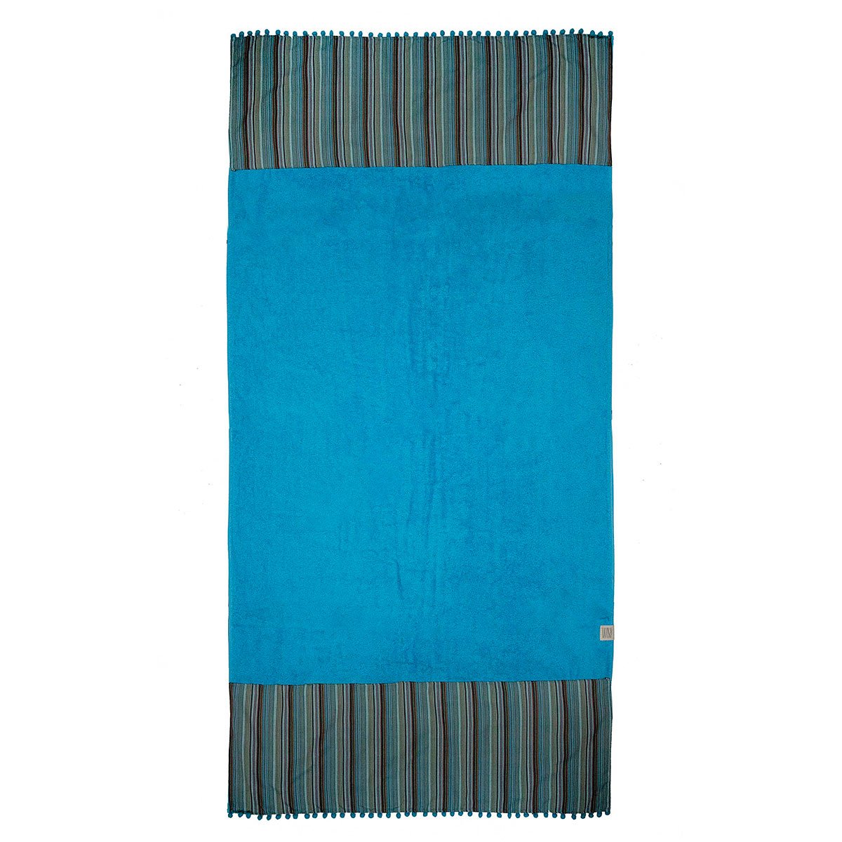 Πετσέτα Θαλάσσης (80x160) White Fabric Boho Trellis Blue