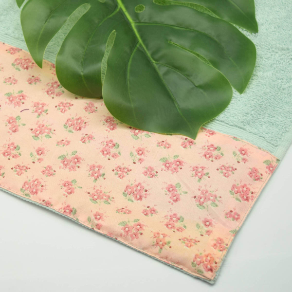 Πετσέτα Σώματος (70x140) White Fabric Botanical Mint 500gsm