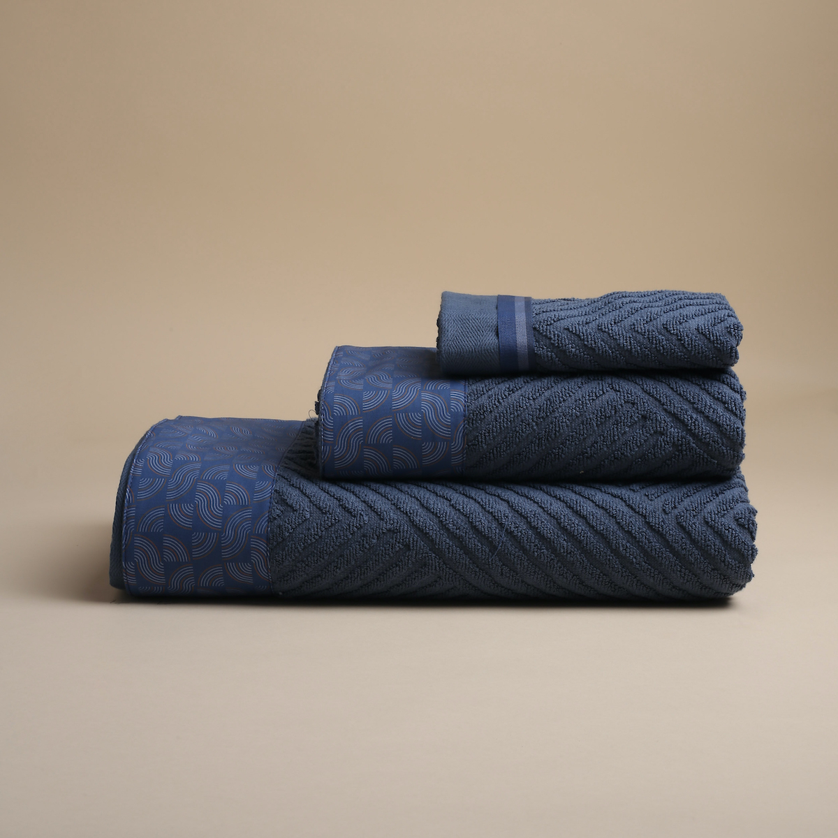 Πετσέτα Χεριών (30×50) White Fabric Rio Blue
