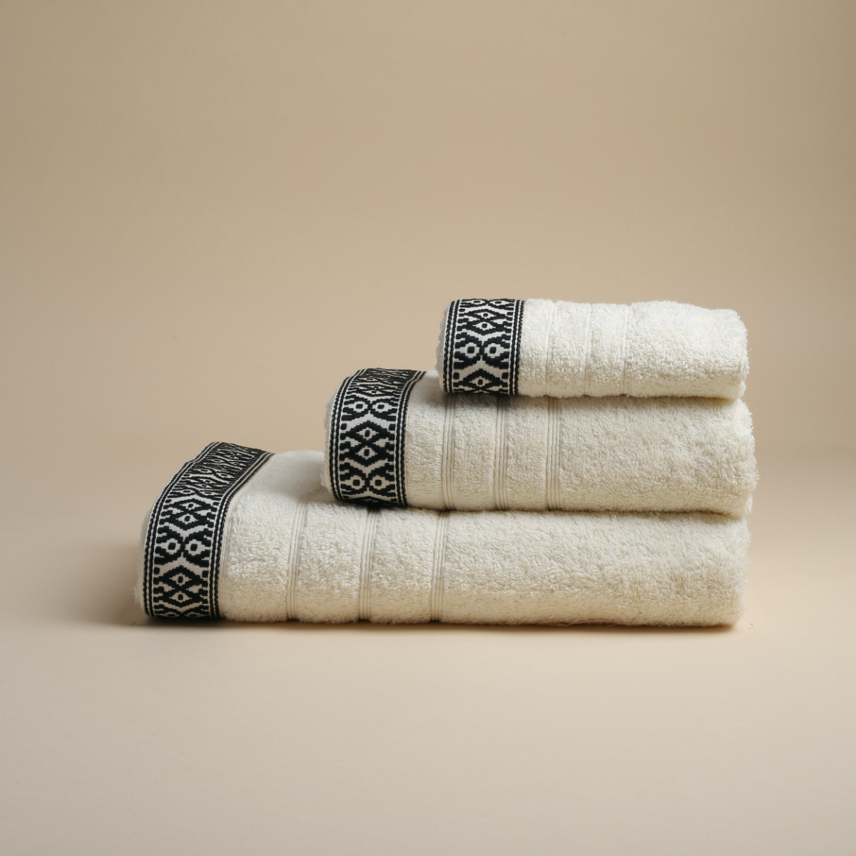 Πετσέτα Χεριών (30×50) White Fabric Maribelle Ecru