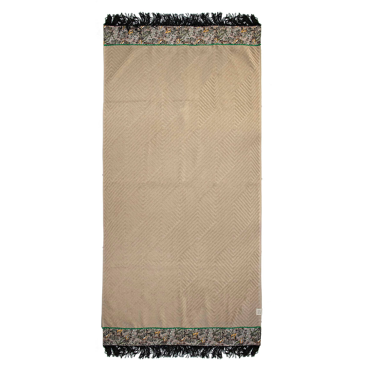 Πετσέτα Θαλάσσης (80×150) White Fabric Kea Beige