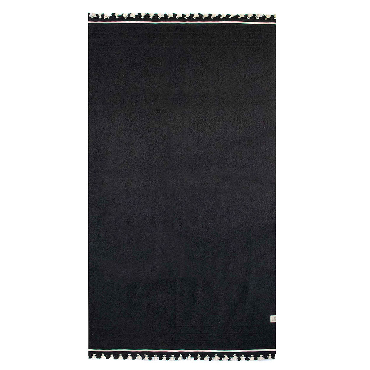 Πετσέτα Θαλάσσης (80x150) White Fabric Aurora Black