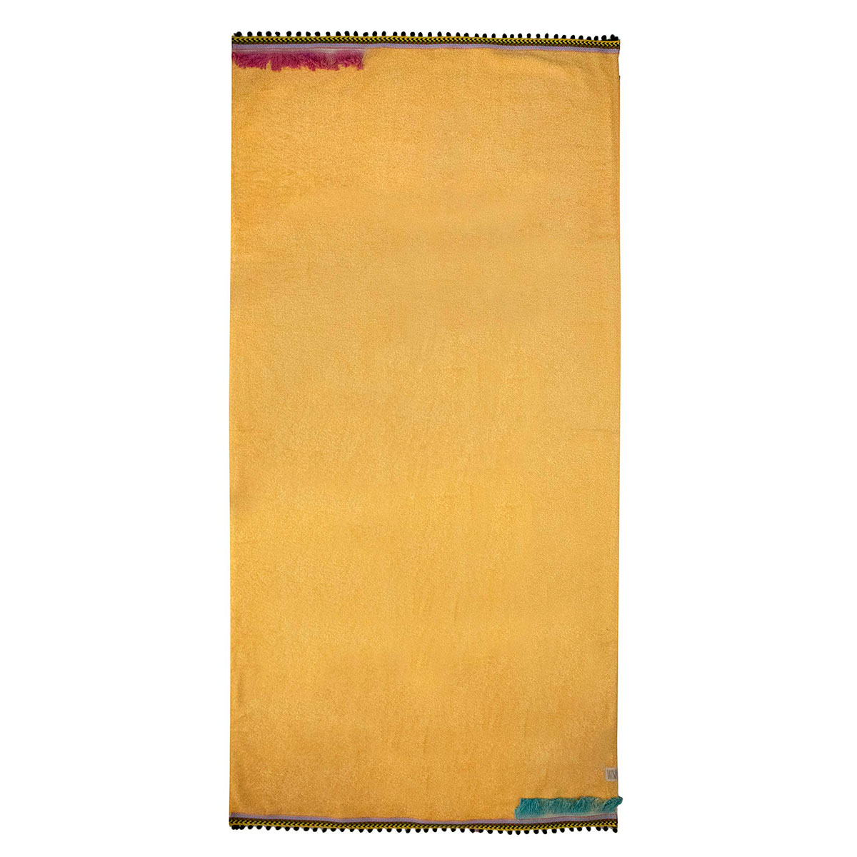 Πετσέτα Θαλάσσης (80×160) White Fabric Keira Yellow