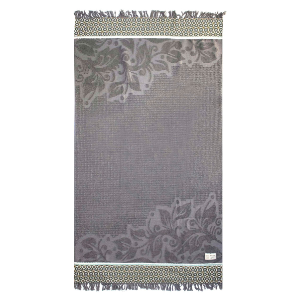Πετσέτα Θαλάσσης (70x140) White Fabric Birdie Dark Grey