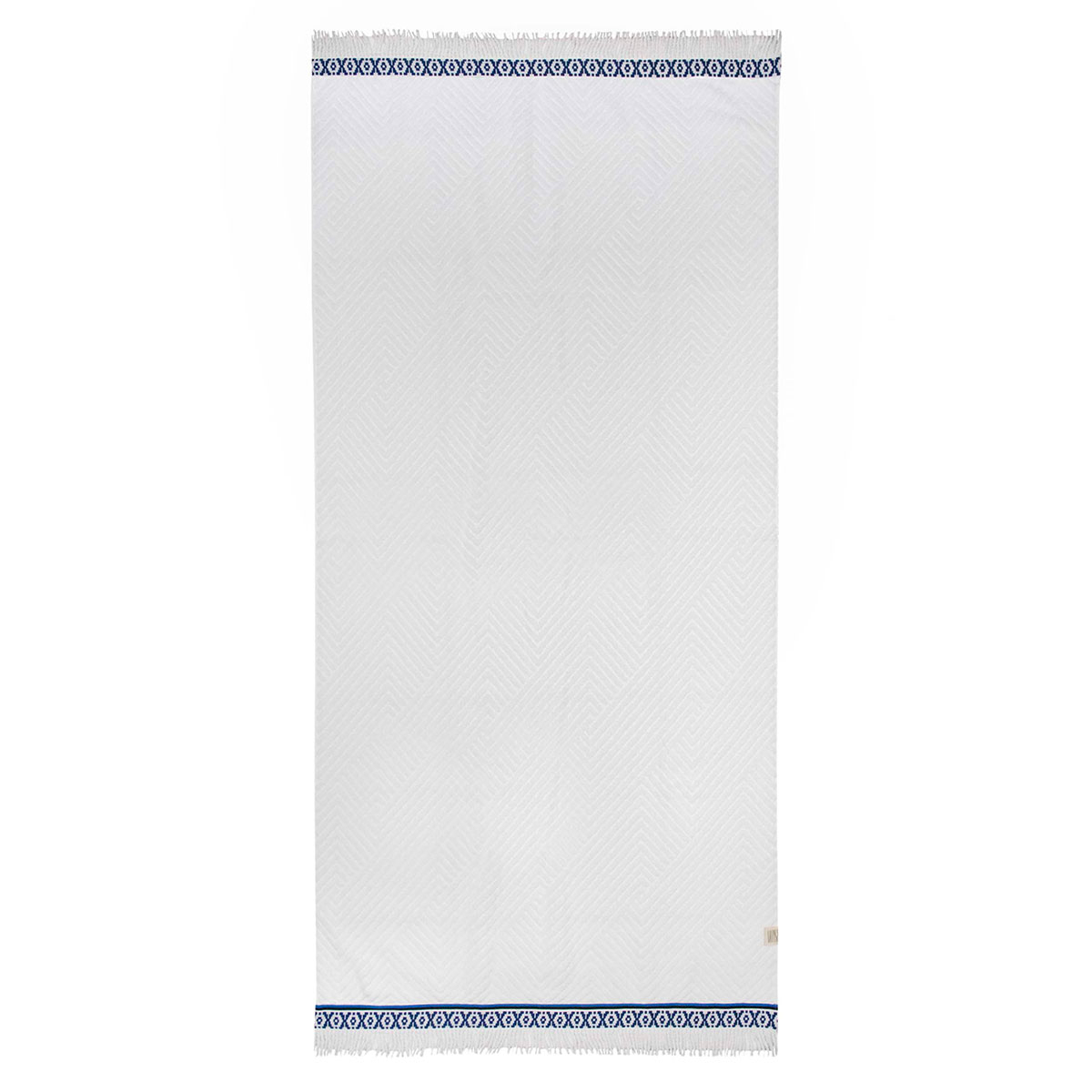 Πετσέτα Θαλάσσης (80×160) White Fabric Pool Blue White