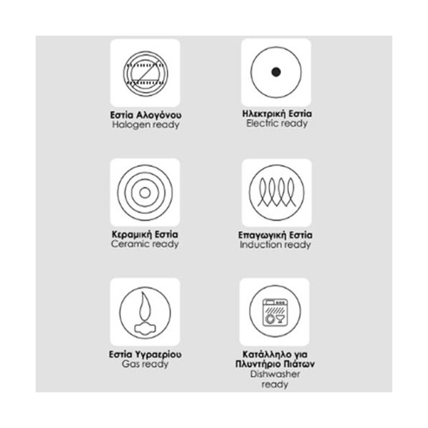 Αντικολλητικό Τηγάνι (20εκ.) Χυτού Αλουμινίου Estia Stone 01-1162