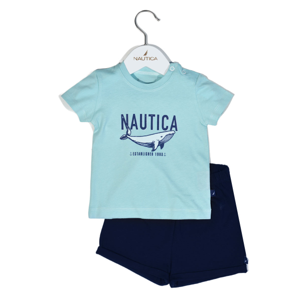 Βρεφικά Ρούχα (Σετ 2τμχ) Nautica Mint - Navy