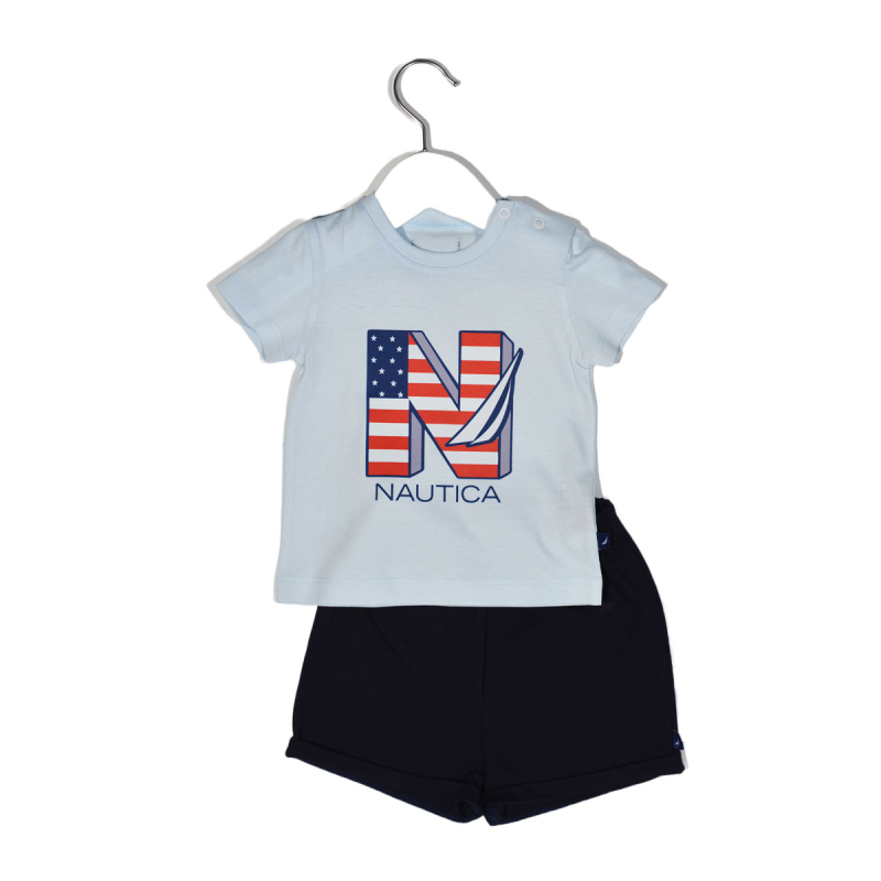 Βρεφικά Ρούχα (Σετ 2τμχ) Nautica Light Blue - Navy
