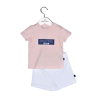 Βρεφικά Ρούχα (Σετ 2τμχ) Nautica Pink – White 68 CM (3-6M) 68 CM (3-6M)