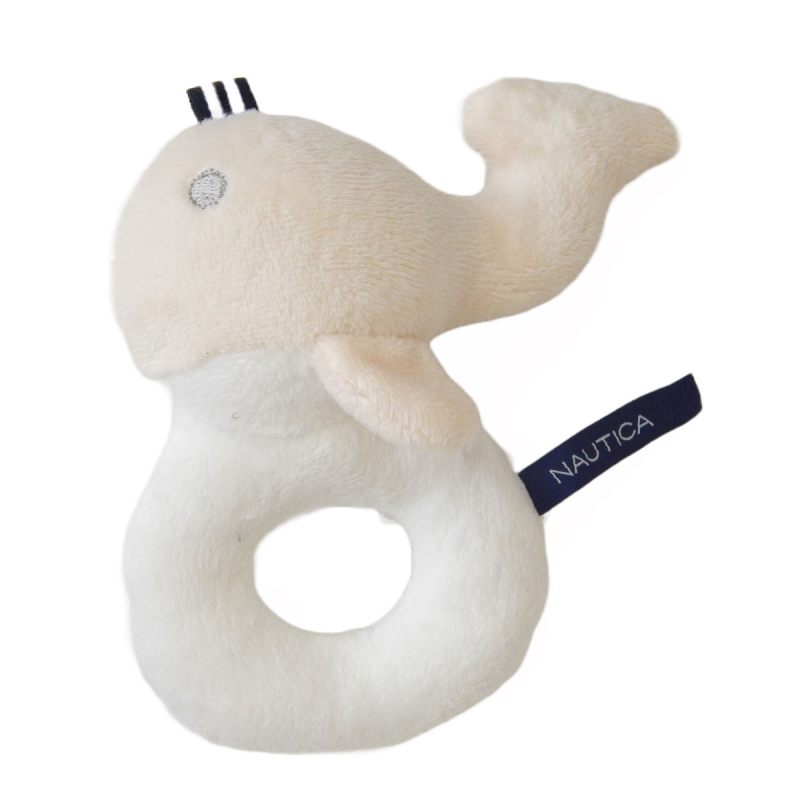 Κρεμαστό Παιχνίδι - Κουδουνίστρα Nautica Φάλαινα Εκρού