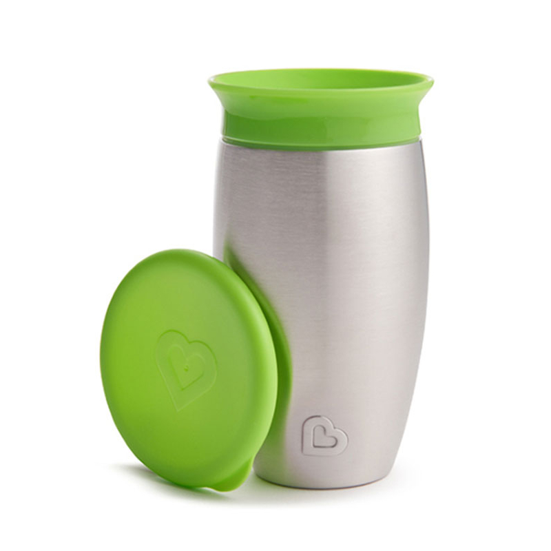 Ποτήρι Εκπαιδευτικό 296ml Munchkin Miracle Stainless Steel Cup Green