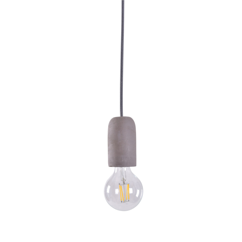 Φωτιστικό Οροφής Μονόφωτο Homelighting Iris 77-3575 Grey