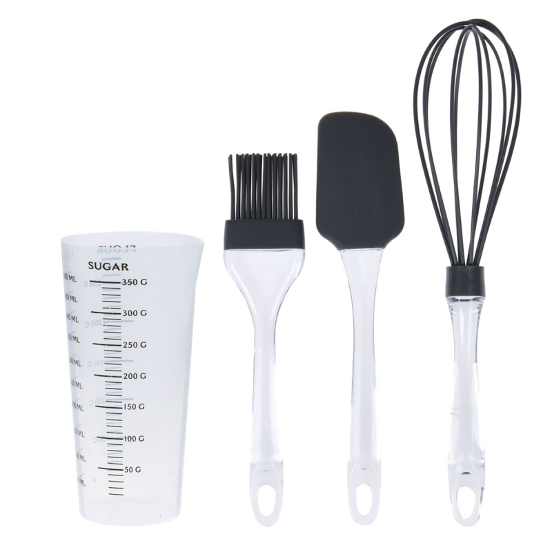 Εργαλεία Ζαχαροπλαστικής + Μεζούρα Κουζίνας (Σετ 4τμχ) K-M 170483490