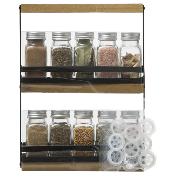 Βαζάκια Μπαχαρικών (Σετ 10τμχ) Σε Σταντ F-V Blackwood 169262