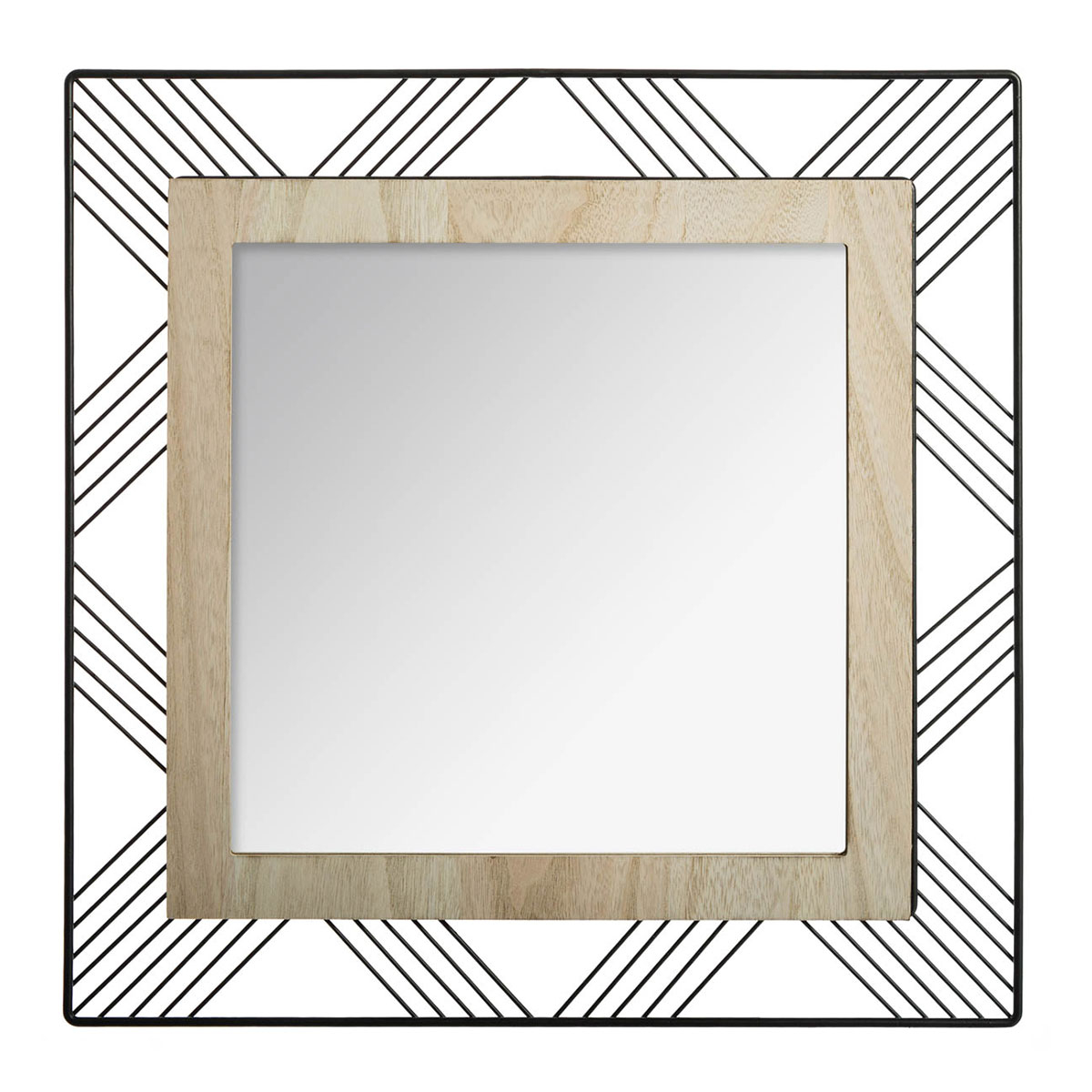 Διακοσμητικός Καθρέφτης Τοίχου (45.5×45.5) A-S Joe 162315B 214981