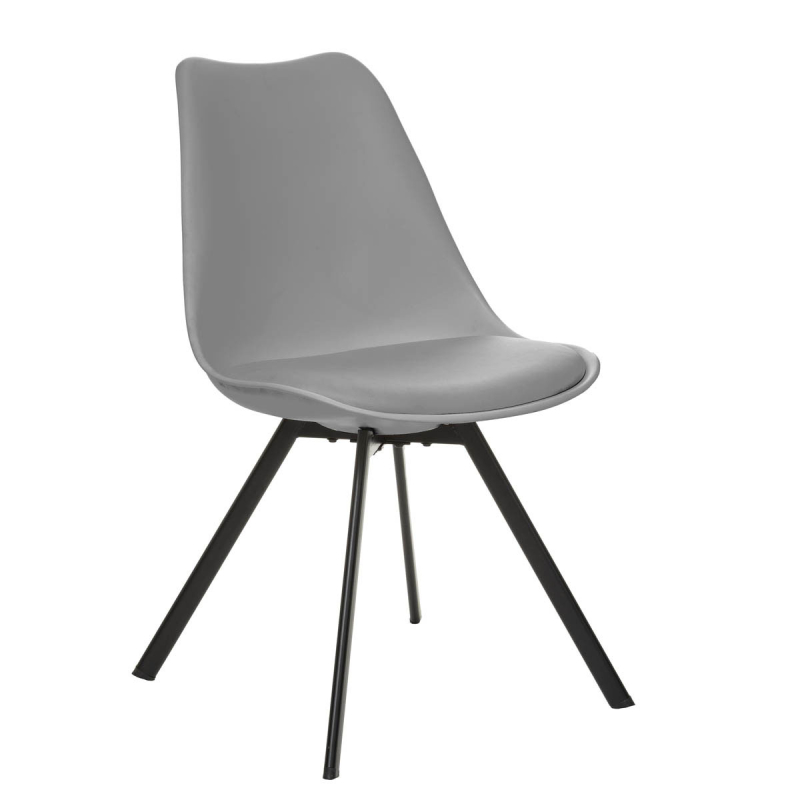 Καρέκλα (49x59x81) A-S Raiki Grey 184907A