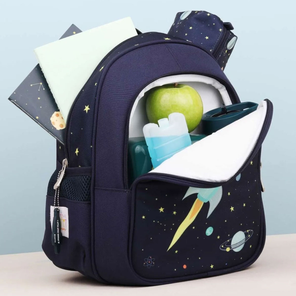 Σχολική Τσάντα Νηπιαγωγείου Με Ισοθερμική Θήκη (27x19x32) Α Little Lovely Company Space BPSPBU40