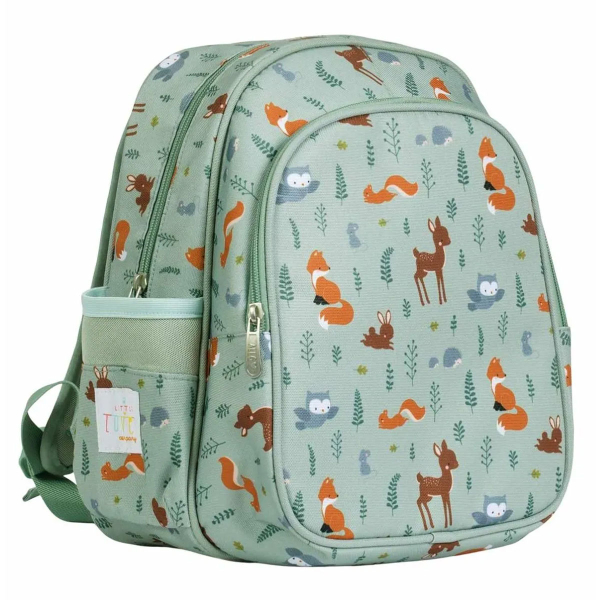 Σχολική Τσάντα Νηπιαγωγείου Με Ισοθερμική Θήκη (27x19x32) Α Little Lovely Company Forest Friends BPFFSA56