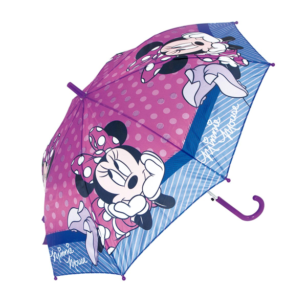 Ομπρέλα Βροχής Αυτόματη Μπαστούνι Safta Minnie Mouse Lucky 312212118