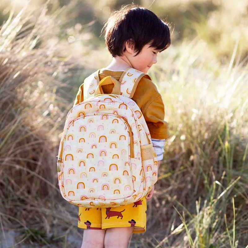 Σχολική Τσάντα Νηπιαγωγείου Με Ισοθερμική Θήκη (27x19x32) Α Little Lovely Company Rainbows BPRAPI51