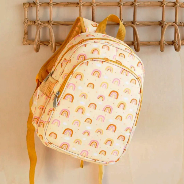 Σχολική Τσάντα Νηπιαγωγείου Με Ισοθερμική Θήκη (27x19x32) Α Little Lovely Company Rainbows BPRAPI51