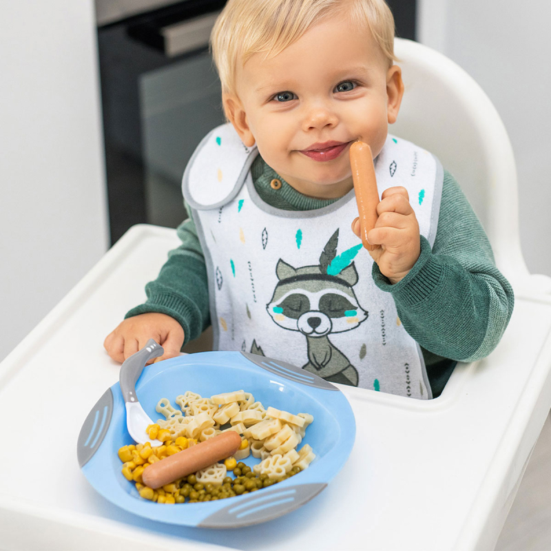 Πιάτο Με Βεντούζα BabyOno Μπλε BN1062/02