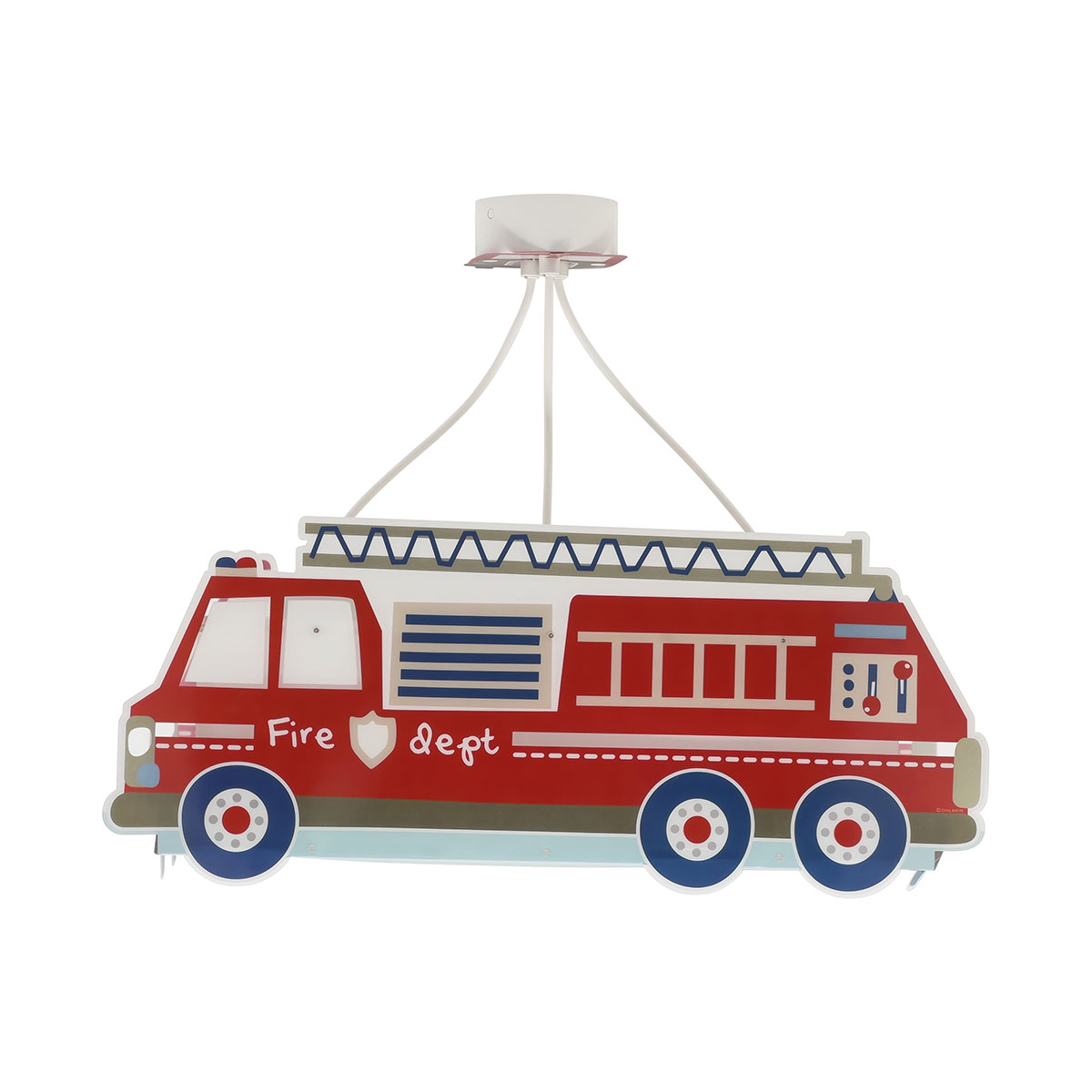 Παιδικό Φωτιστικό Οροφής Τρίφωτο Ango Firetruck 60610
