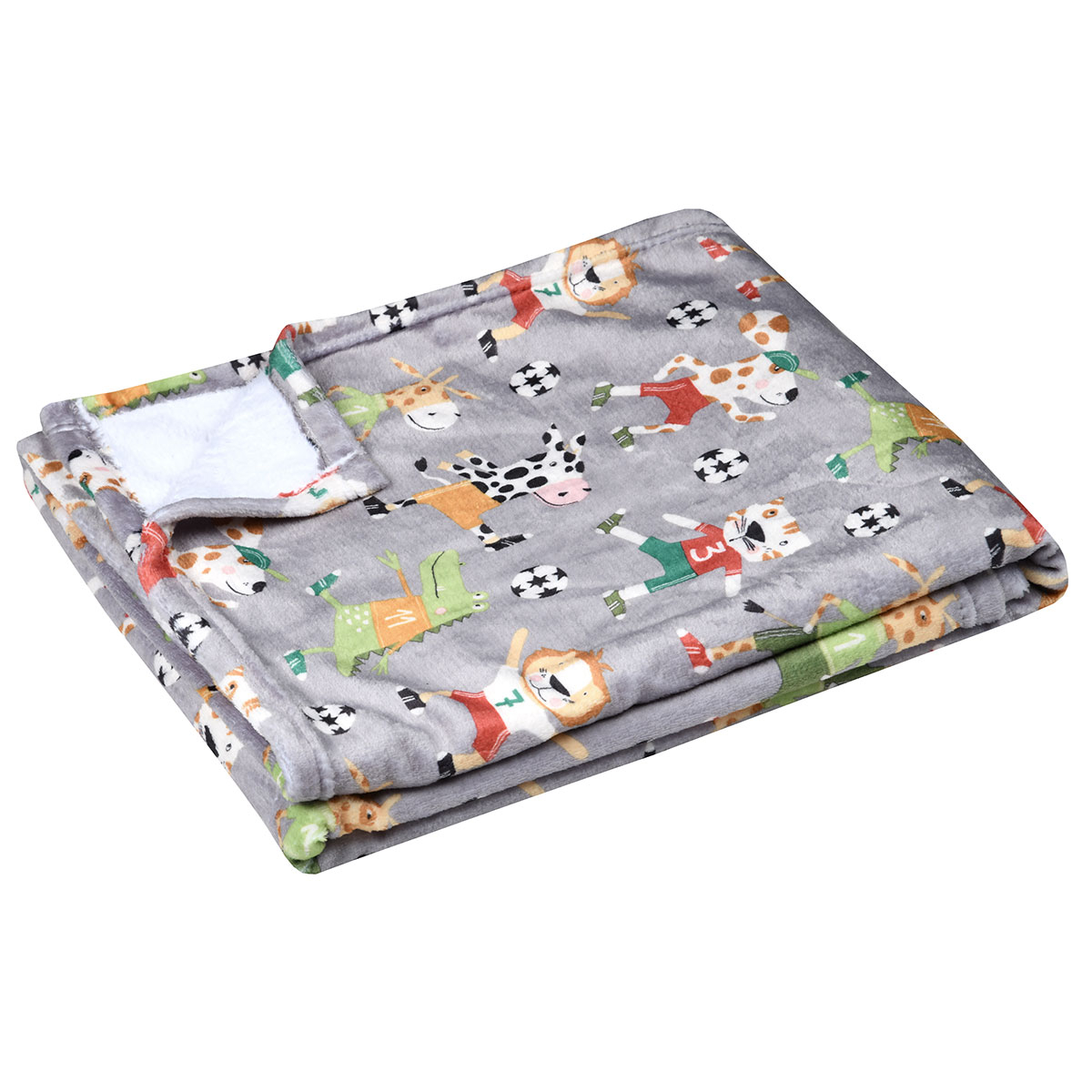 Κουβέρτα Fleece Κούνιας με Γουνάκι (130X160) S-F Maracana P2B992001 Home Βρεφικά Προίκα Μωρού Κουβέρτες Βρεφικές Spitishop