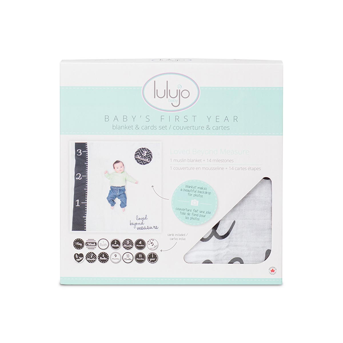 Σεντόνι Φωτογράφισης Μωρού + Κάρτες Lulujo Loved Beyond Measure Lj580 Home Παιδικά Διακόσμηση Παιδικού Δωματίου Spitishop