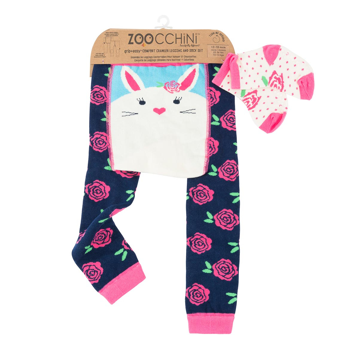 Βρεφικό Κολάν + Καλτσάκια (Σετ) Zoocchini Bella The Bunny 12-18 Μηνών Home Ένδυση Παιδική - Βρεφική Σπιτιού Παιδικά & Βρεφικά Αξεσουάρ Ένδυσης 